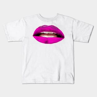 Pink Lips bywhacky Kids T-Shirt